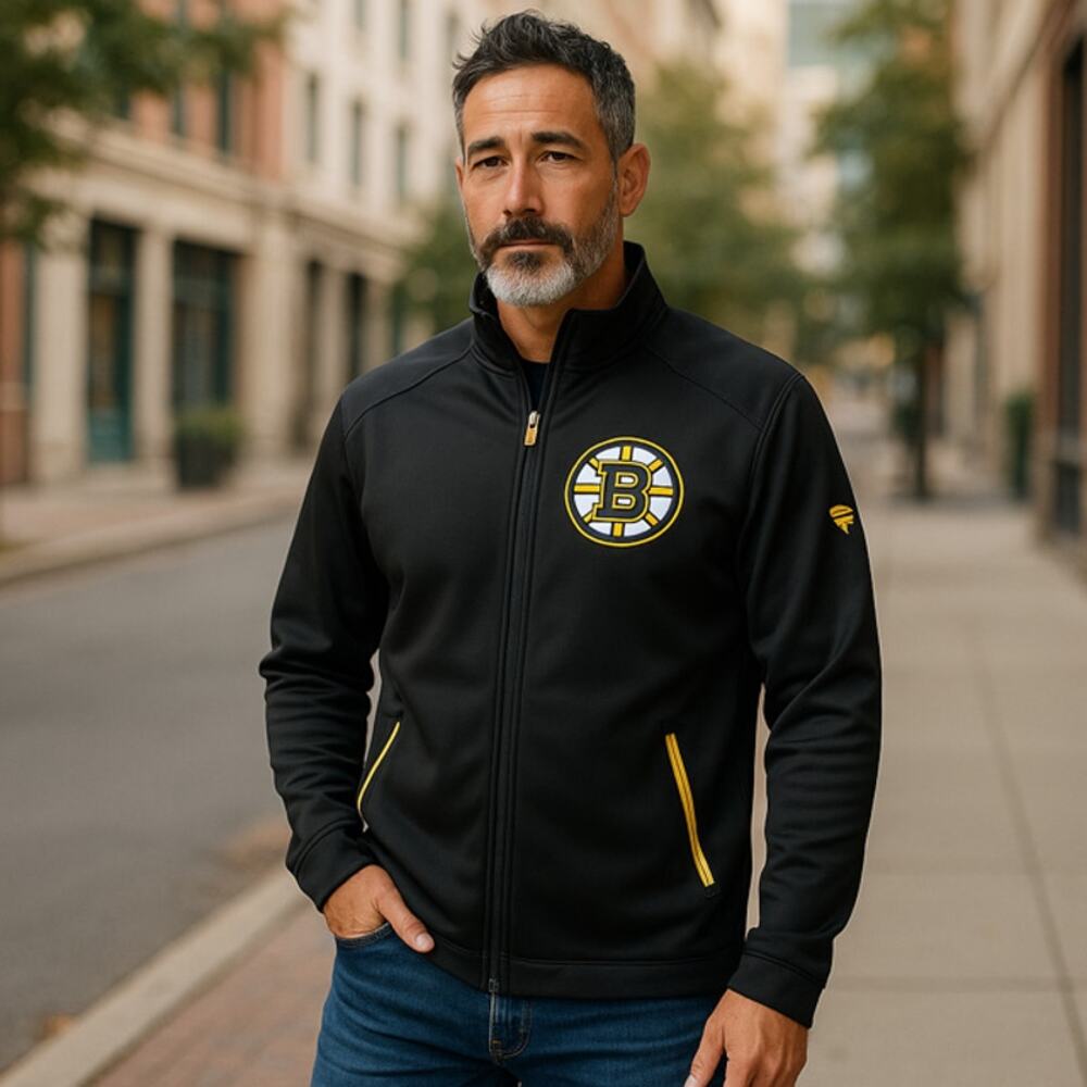 Boston Bruins Authentic Pro Zip Up Jacket - Size Small - Picture 9 of 9